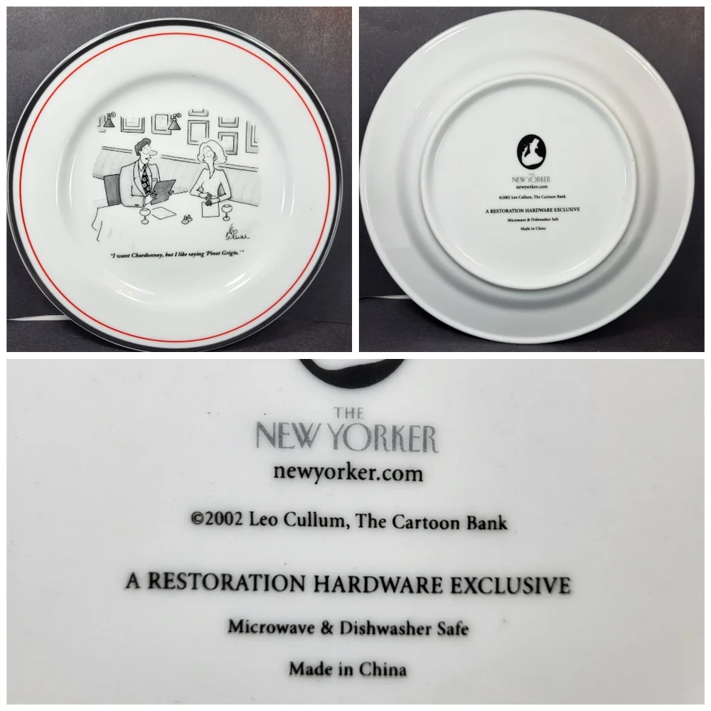 Restoration Hardware The New Yorker Cartoon Cheese PLATES 8